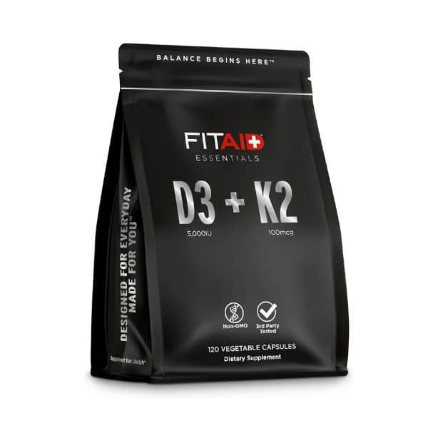 LIFEAID FITAID Essentials D3+K2 - 120ct
