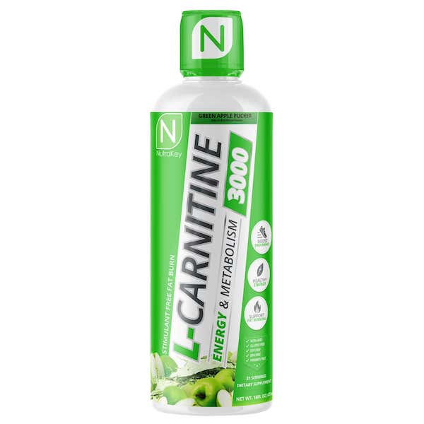 NutraKey Liquid L-Carnitine 3000mg - 16oz