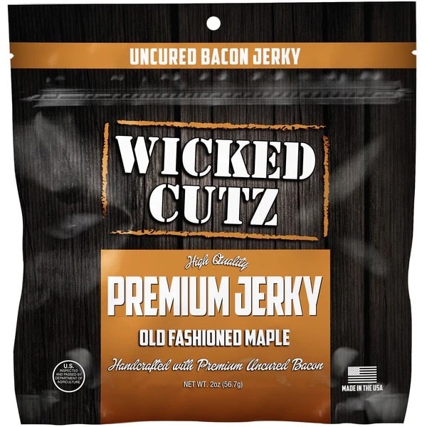 Wicked Cutz Bacon Jerky - 2oz