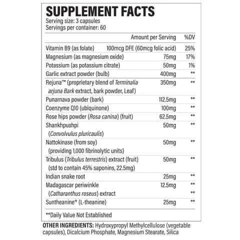 Revive MD Blood Pressure - Supp Facts