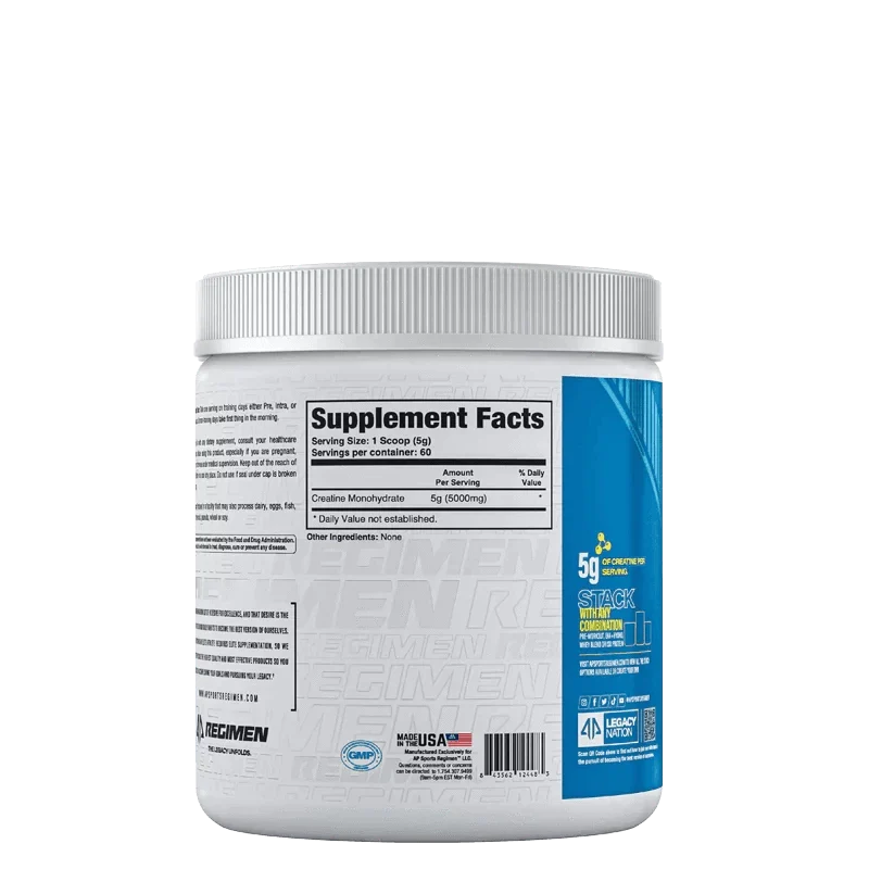AP Regimen CREATINE - Supp Facts