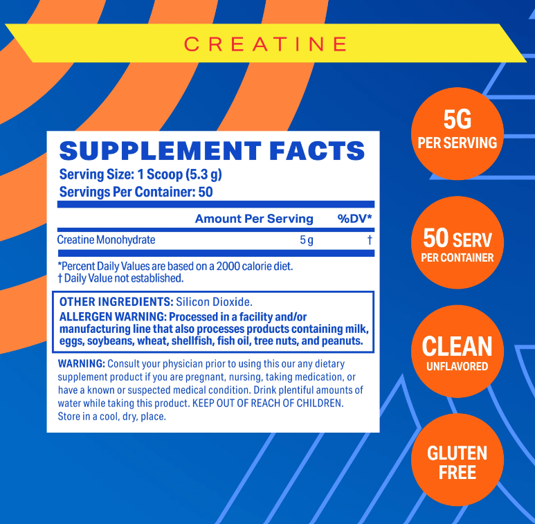 Podium Creatine Monohydrate 50 serving Unflavored