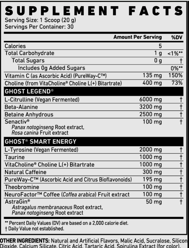 GHOST Legend V4 Pre-Workout – (30 Servings)