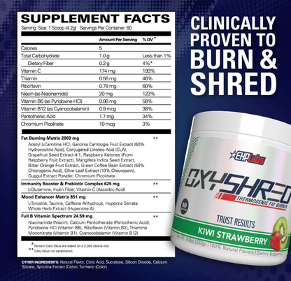 OxyShred Thermogenic Fat Burner 60 serv