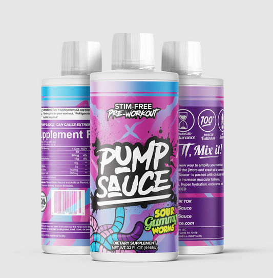 PUMP SAUCE™️ Liquid Glycerol Stim Free Pre-Workout 16/32 Servings