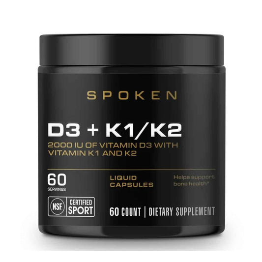 Spoken Nutrition D3+K1/K2  - 60ct