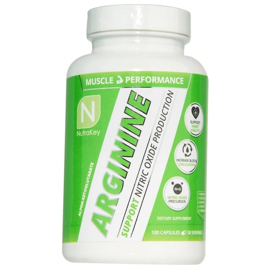 NutraKey Arginine AKG Capsules - 100ct
