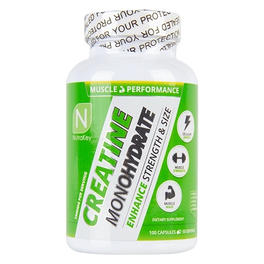 NutraKey Creatine Monohydrate Capsules - 100ct