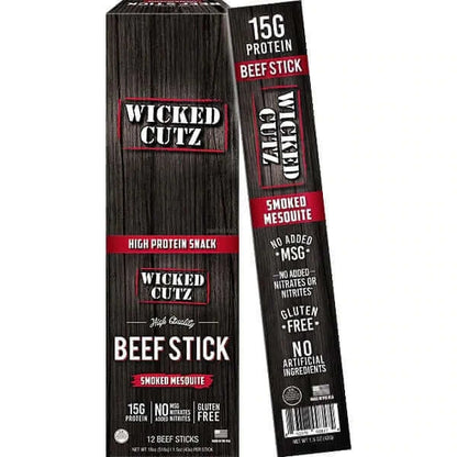 Wicked Cutz Beef Stick - Smoked Mesquite