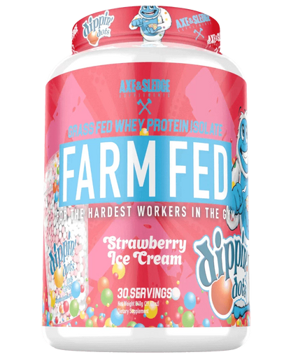 FARM FED Grass Fed Whey - Dippin' Dots Strawberry Ice Cream