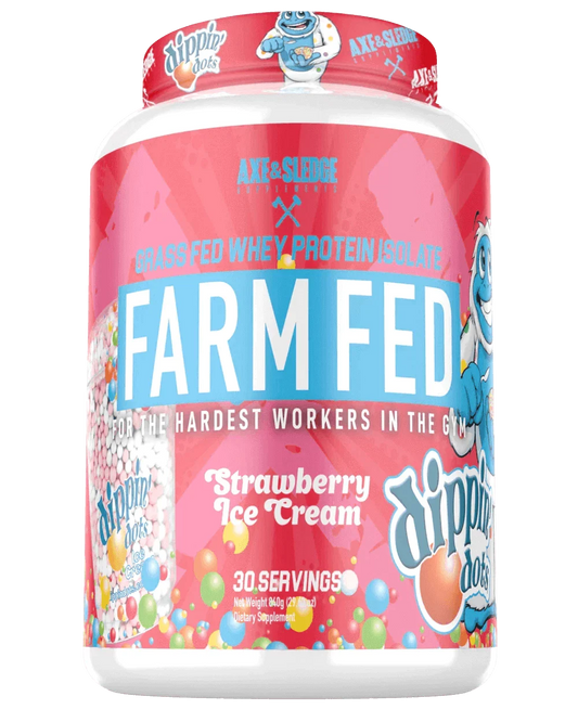 FARM FED Grass Fed Whey - Dippin' Dots Strawberry Ice Cream