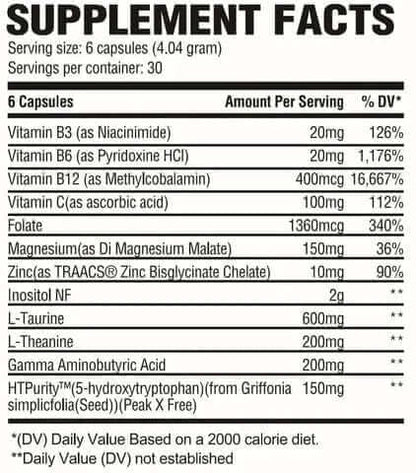 Revive MD Calm+ - Supp Facts