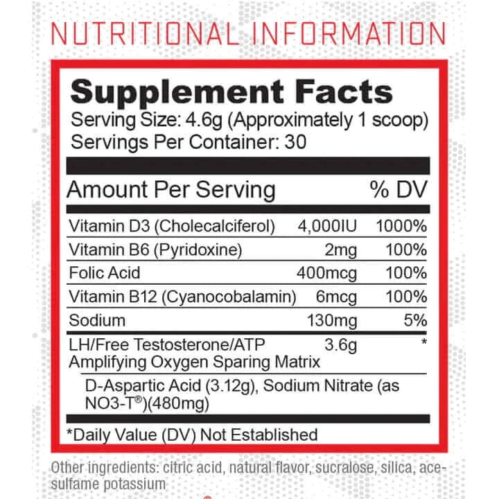 Purus Labs D-POL Powder - Supp Facts