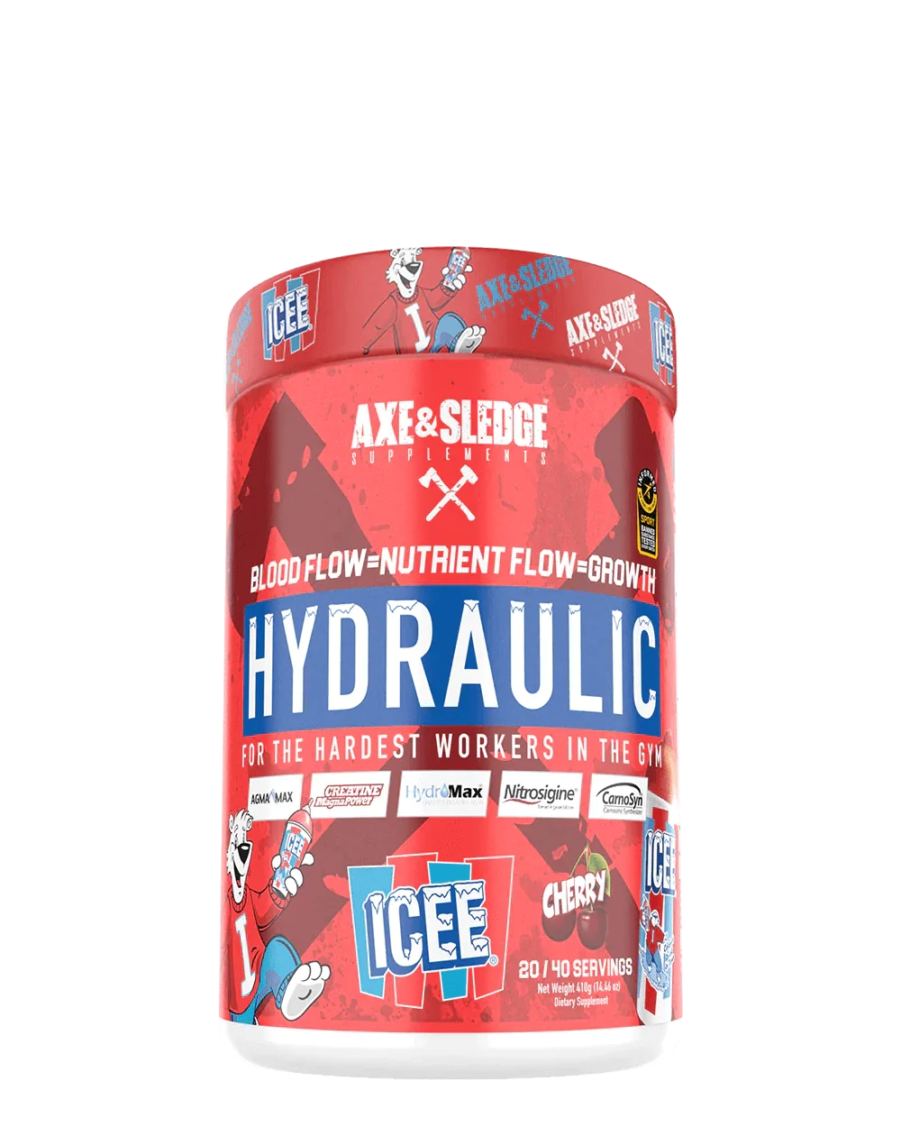 HYDRAULIC - NON-STIM PRE-WORKOUT - ICEE Cherry