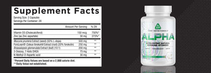 CORE ALPHA - Supp Facts